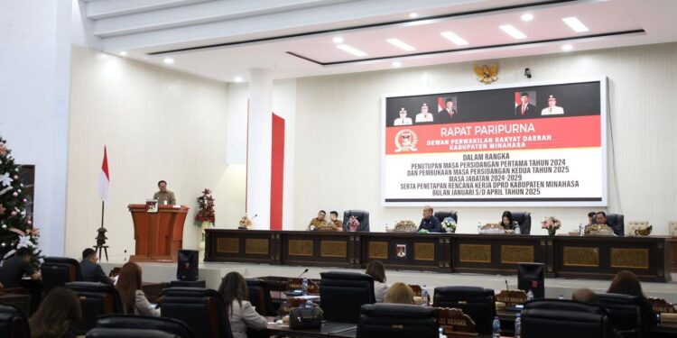 Dimpimpin Robby Longkutoy, DPRD Minahasa Gelar Rapat Paripurna Penutupan Tahun 2024 dan Pembukaan Masa Sidang Tahun 2025