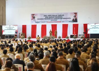 Pemkab Minahasa Gelar Apel Kerja Awal Tahun 2025 