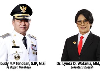 Pj Bupati dan Sekda Minahasa Ucapkan Selamat kepada RD-Vasung sebagai Bupati dan Wakil Bupati Terpilih