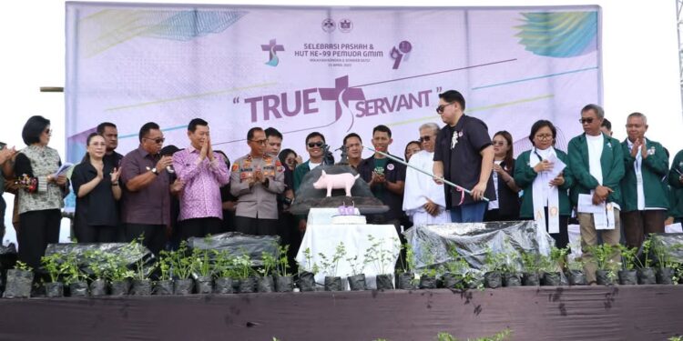 Bupati Minahasa dan Jajaran Hadiri HUT ke -99 Pemuda Sinode GMIM Dirangkaikan Ibadah Agung dan Selebrasi Paskah di Sonder
