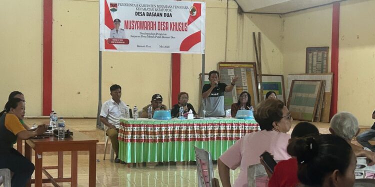 Gerak Cepat, Pemdes Basaan Dua Gelar Musdesus Pembentukan Koperasi Merah Putih