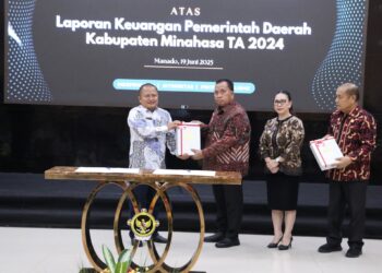 Bukti Komitmen Tata Kelola Keuangan Yang Akuntabel, Pemkab Minahasa Raih Opini WTP