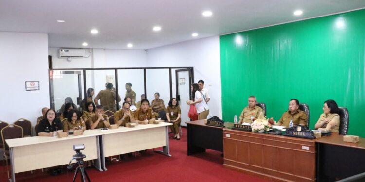 Bupati Robby Ikut Rakor Pengendalian Inflasi Secara Virtual