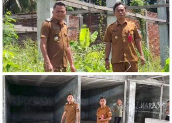 Bupati Ronald Kandoli Tinjau Proyek Mangkrak Puskesmas dan Pasar Tombatu Timur