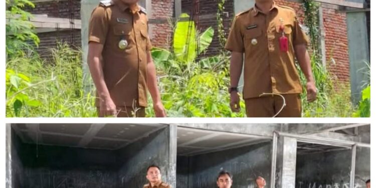 Bupati Ronald Kandoli Tinjau Proyek Mangkrak Puskesmas dan Pasar Tombatu Timur