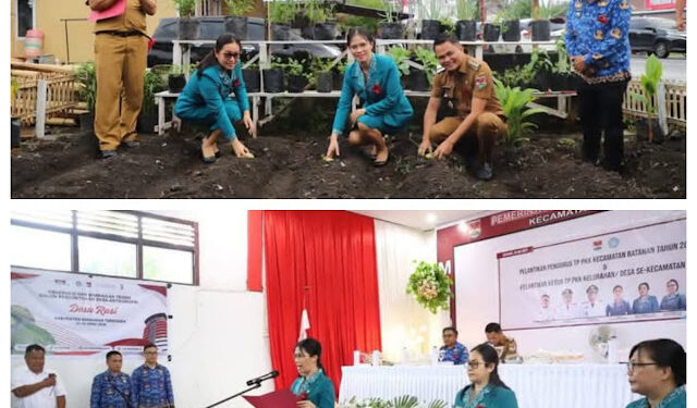 Ketua TP PKK Kabupaten Mitra Stefa Antou Terus Galakkan Gerakan Penanaman Kobuma