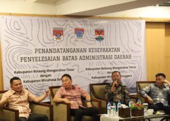 Pemkab Mitra dan Boltim Sepakati Penyelesaian Tapal Batas