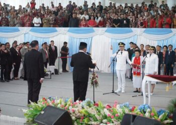 Hadiri Pelantikan Bupati Dan Wabup Kepulauan Talaud Periode 2025-2030, Vasung Sampaikan Ucapan Selamat 