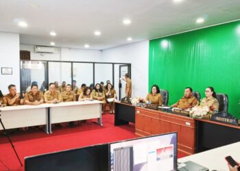 Digelar Oleg Kemendagri, Bupati dan Wabup Minahasa Ikut Rakor Terkait Inflasi dan Evaluasi Deukungan Program 3 Juta Rumah Secara Virtual