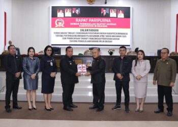 DPRD Minahasa Gelar Rapat Palipurna Terkait Ranperda Pertanggungjawaban Pelaksanaan APBD Tahun 2024