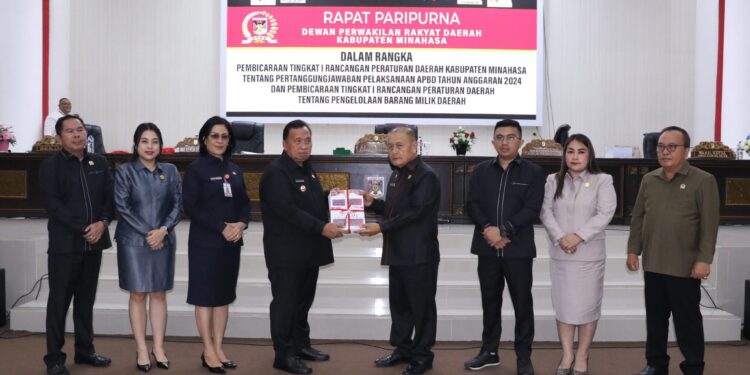 DPRD Minahasa Gelar Rapat Palipurna Terkait Ranperda Pertanggungjawaban Pelaksanaan APBD Tahun 2024