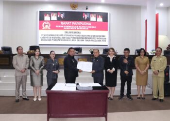 DPRD Kabupaten Minahasa Setujui Rancangan Ranperda Pertanggungjawaban Pelaksanaan APBD Kabupaten Minahasa TA 2024 