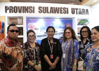 Bupati Robby Dondokambey dan Ketua TP-PKK Hadiri Syukuran HUT Dekranas ke-45 di Balikpapan