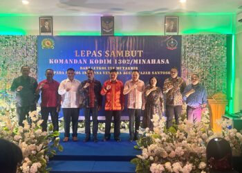 Bupati Mitra Ronald Kandoli Hadiri Pisah Sambut Dandim 1302 Minahasa