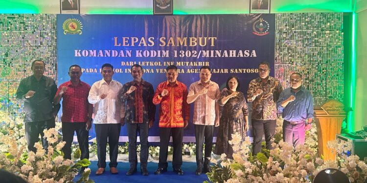 Bupati Mitra Ronald Kandoli Hadiri Pisah Sambut Dandim 1302 Minahasa
