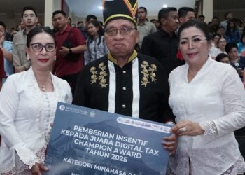 Bupati dan Wabup Minahasa Hadiri Peringatan HUT Ke-61 Prov Sulut
