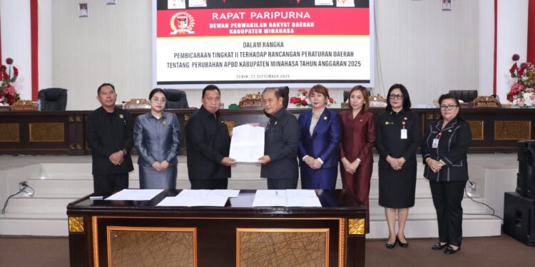 DPRD Minahasa Setujui Ranperda Tentang Perubahan APBD TA 2025
