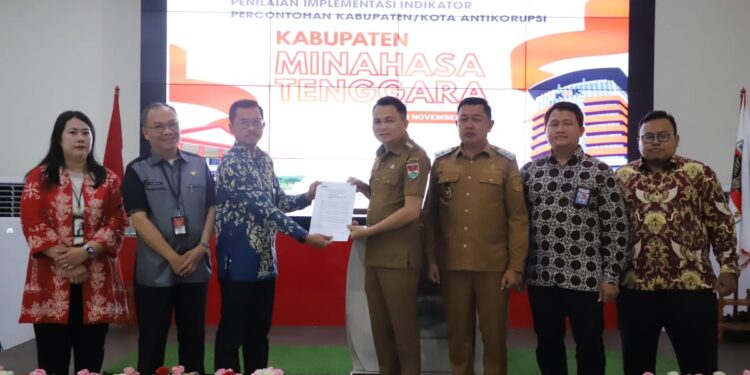 Minahasa Tenggara Resmi Ditetapkan KPK RI Sebagai Daerah Anti Korupsi di Indonesia