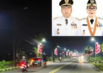 Wajah Baru Tondano: Boulevard Semakin Cantik dengan Penerangan dan Lampu Hias