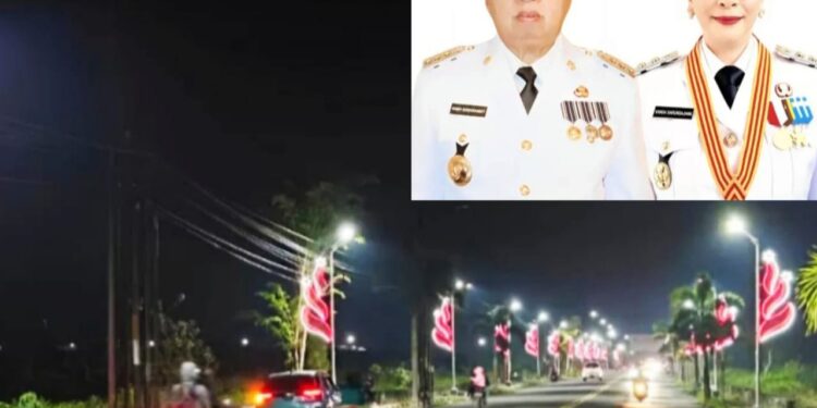 Wajah Baru Tondano: Boulevard Semakin Cantik dengan Penerangan dan Lampu Hias