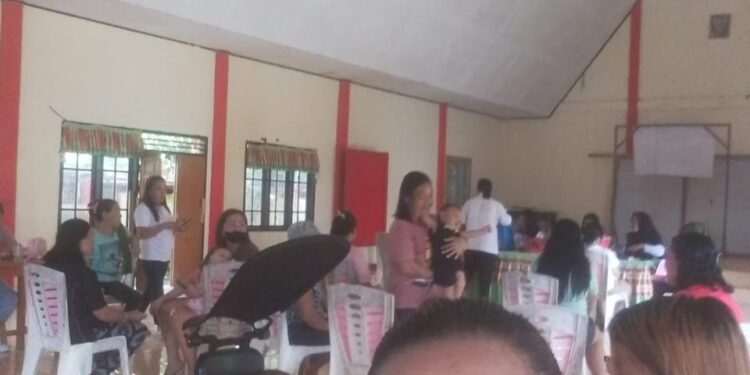 Pemdes Basaan Dua Gelar Posyandu