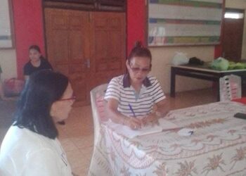 Bersama Puskesmas Setempat Pemdes Desa Basaan Dua Gelar Posyandu