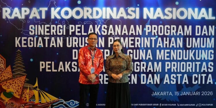 Wabup Vanda Sarundajang Hadiri Rakornas Sinergi Program Pemerintahan Umum di Jakarta