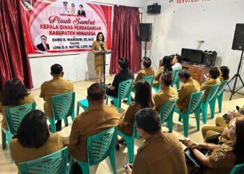 Sekda Lynda Watania Hadiri Pisah Sambut Kadis Pardagangan