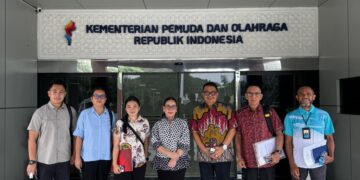 Pentingnya Peningkatan Sarana Olahraga, Wabup Vanda Sambangi Kemenpora RI Lobi Renovasi Stadion Maesa Tondano