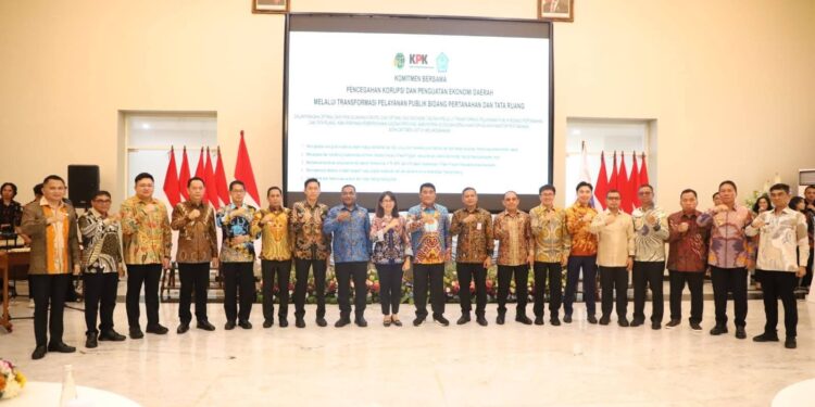Wujudkan Tata Kelola Pemerintahan Yang Bersih, Transparan dan Akuntabel, Bupati Kandoli Hadiri Rakoor Optimalisasi Kerjasama KPK RI