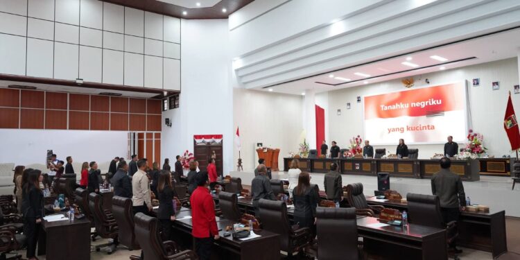 DPRD Kabupaten Minahasa Gelar Rapat Paripurna Penyampaian Rekomendasi LKPJ 2025