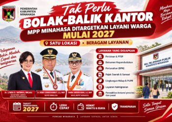 Tahun 2027 Mall Pelayanan Publik di Minahasa Beroperasi