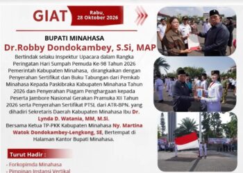 Pemkab Minahasa Peringatan Hari Sumpah Pemuda, Bupati Robby Ajak Pemuda Untuk Berani Memimpin dan Melayani